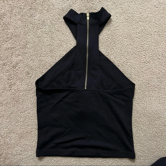 NWT H&M halter tank top XS zipper detail - Picture 3 of 4